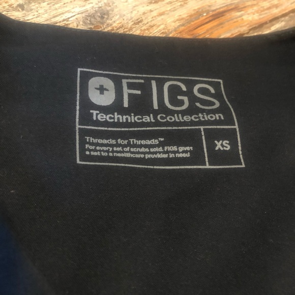 Figs scrub top, XS, black - Picture 2 of 2